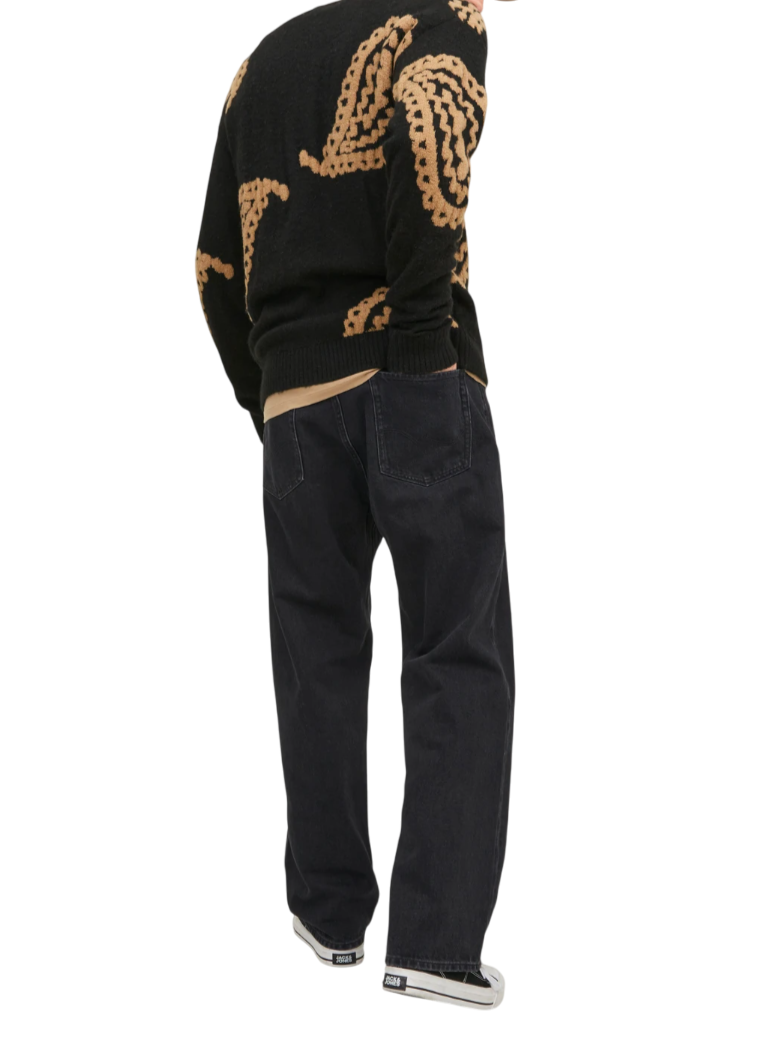 Jack&Jones jeans baggy gamba larga lavaggio nero