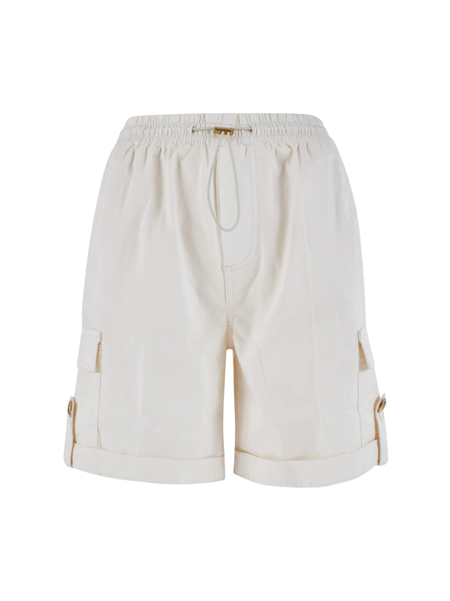 Yes Zee bermuda in cotone con tasconi panna