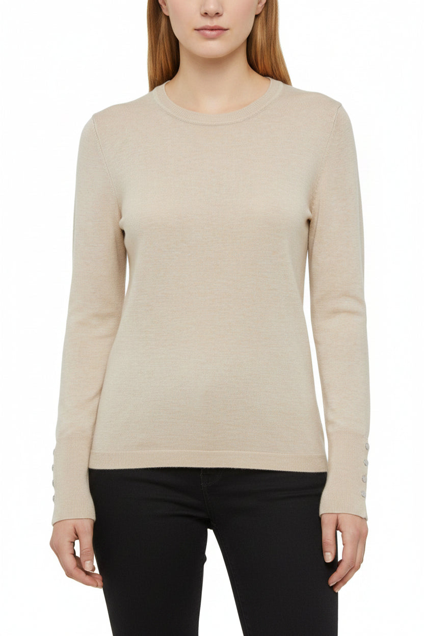 Only maglia manica lunga beige - mem39