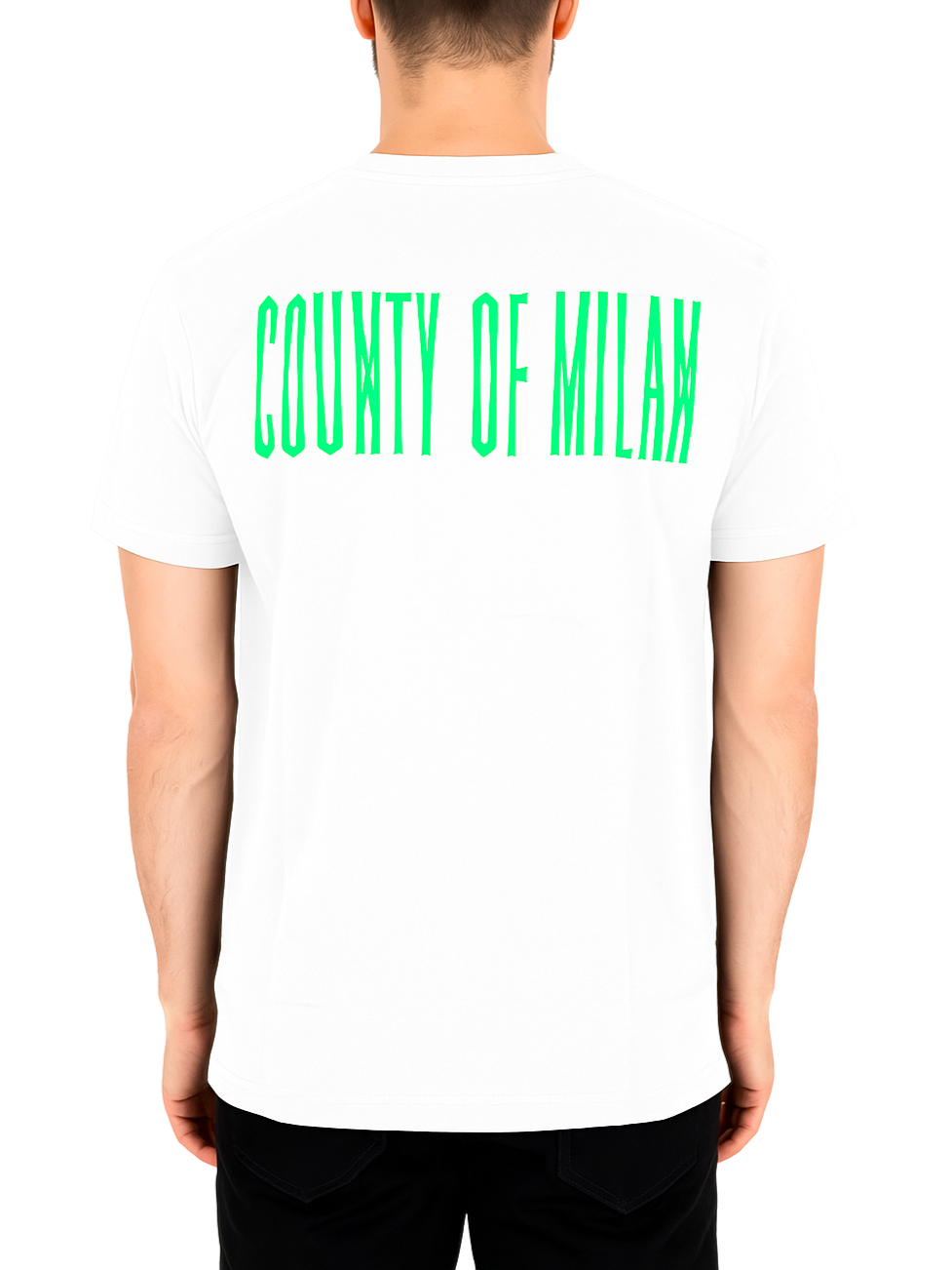 County of Milan T-shirt uomo manica corta panna