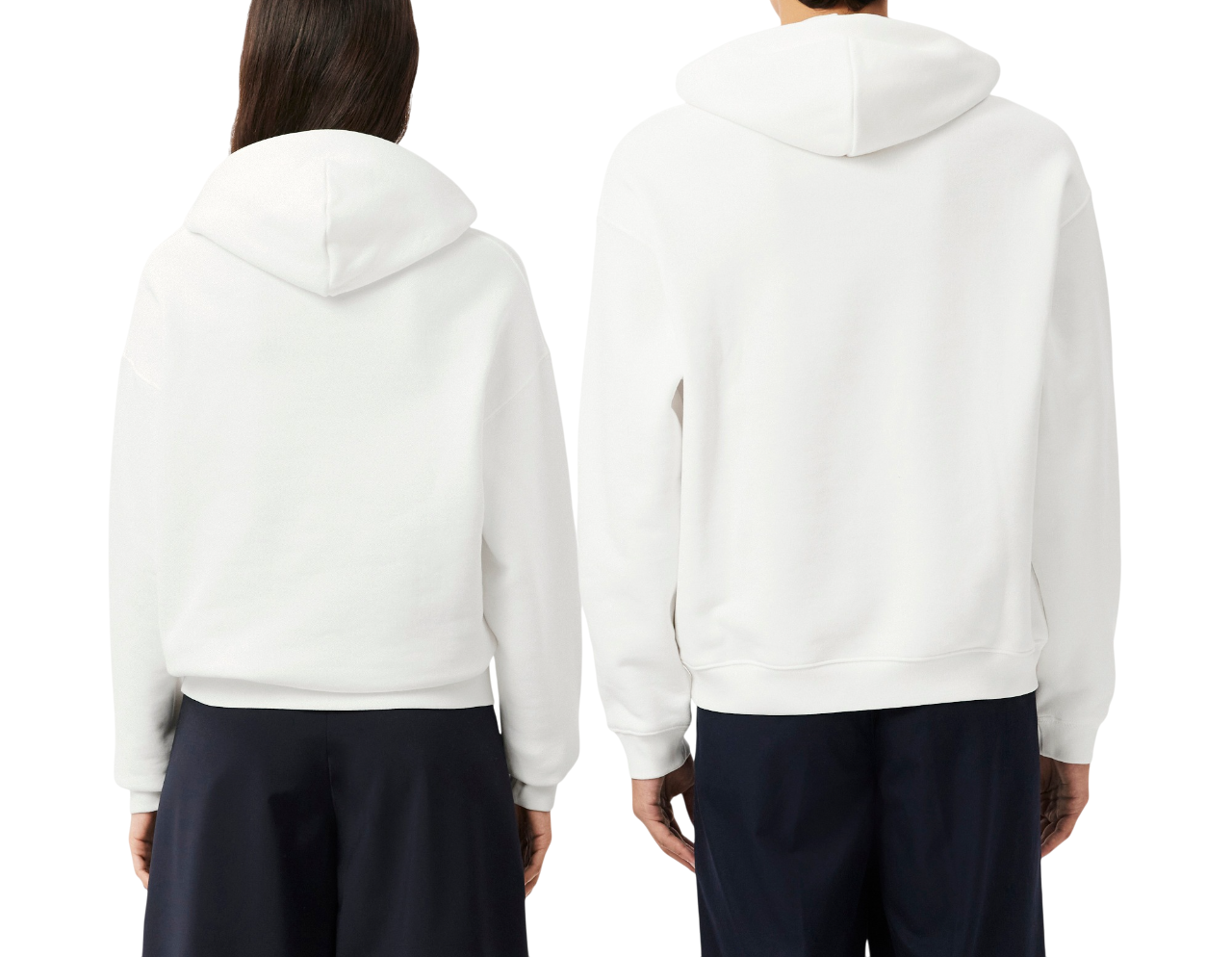 Lacoste felpa con cappuccio in cotone bianco