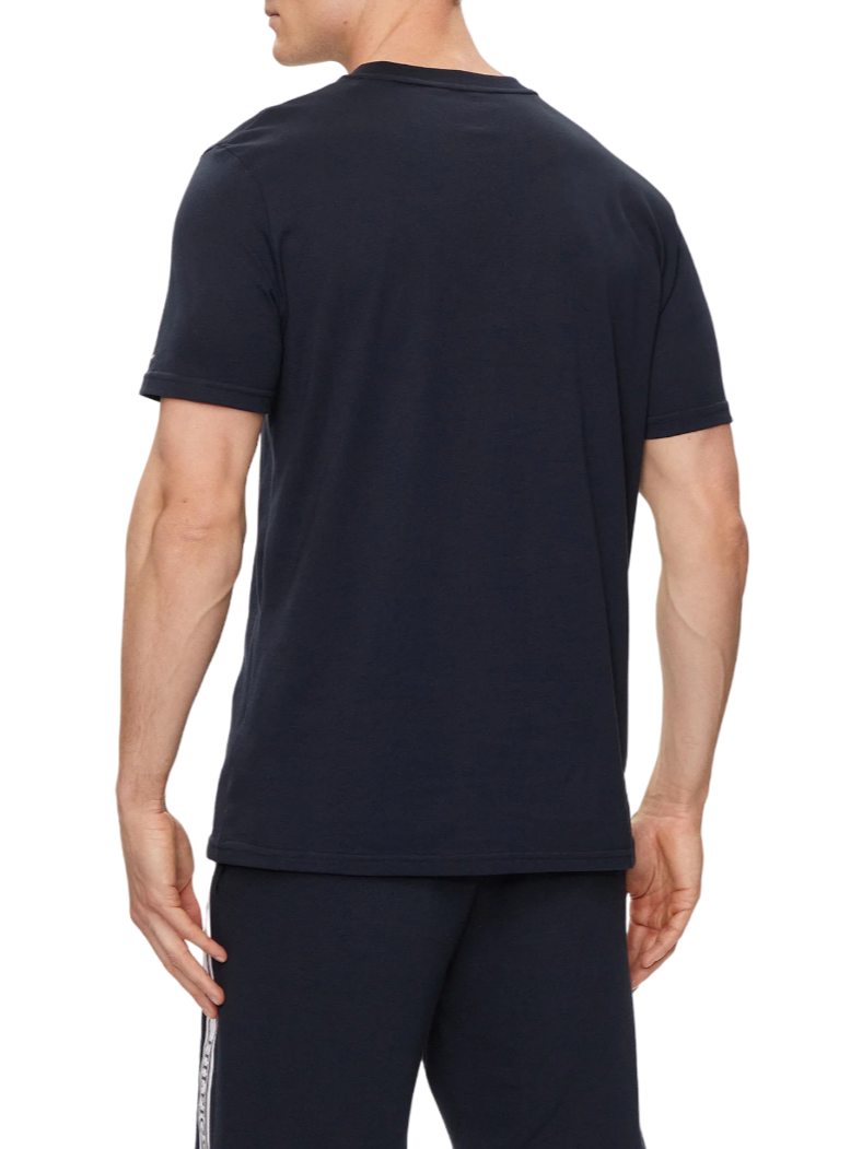 Tommy Hilfiger T-shirt manica corta con banda logo blu