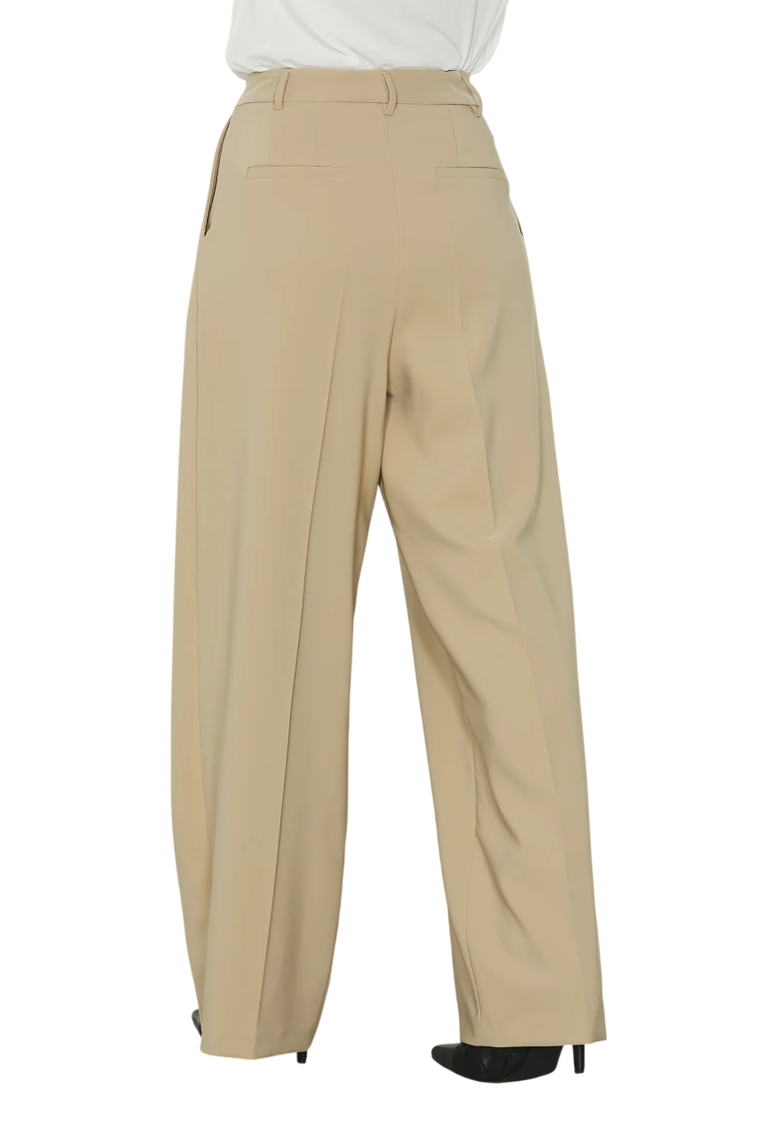Relish pantaloni palazzo Arabia con pinces beige