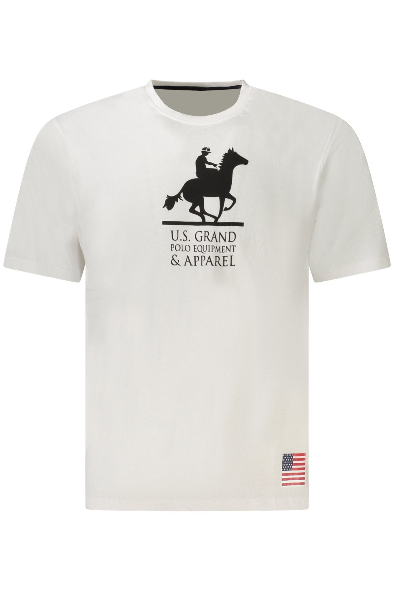 U.S. GRAND T-SHIRT MANICHE CORTE UOMO BIANCO