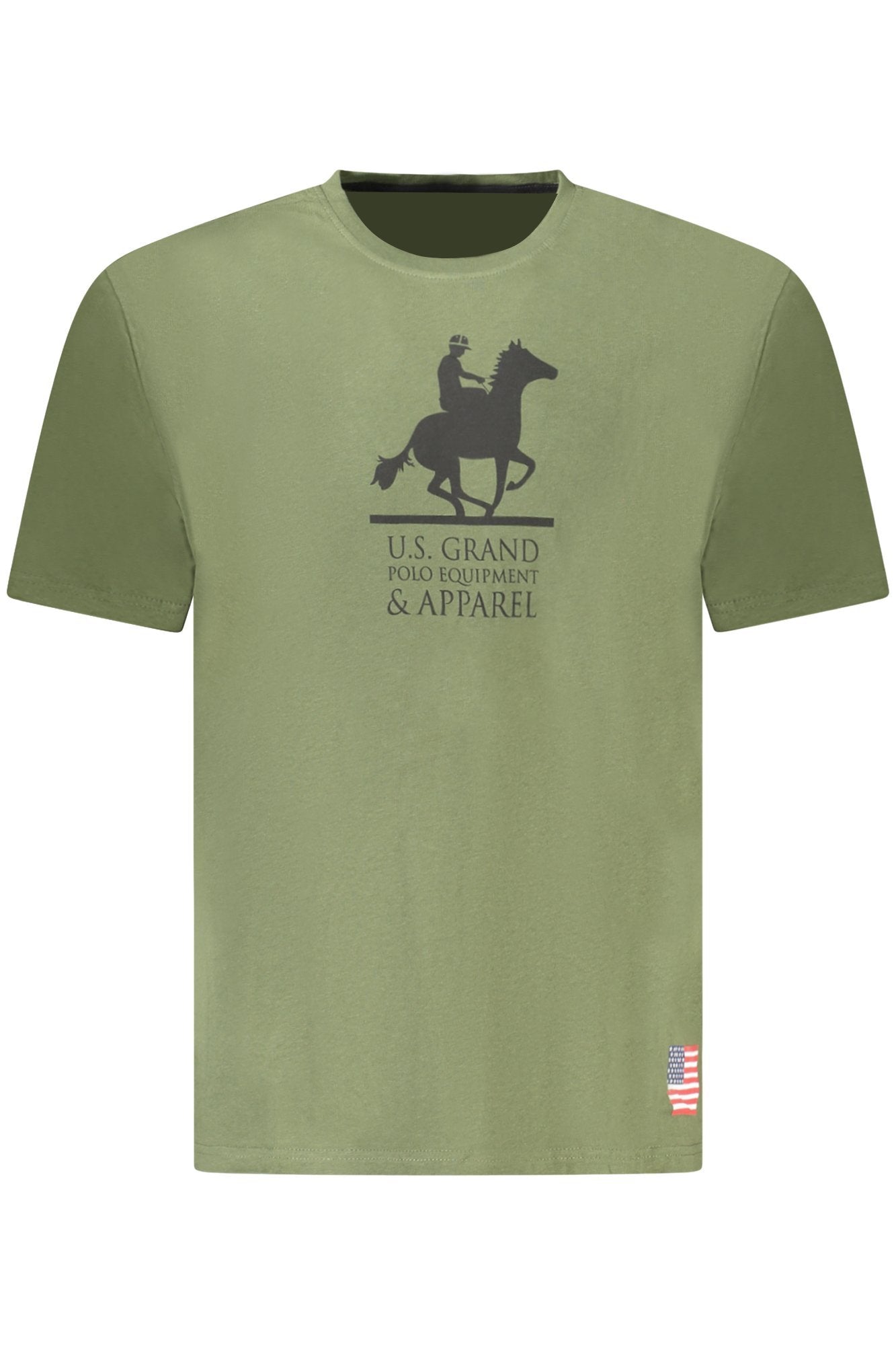 U.S. GRAND T-SHIRT MANICHE CORTE UOMO VERDE