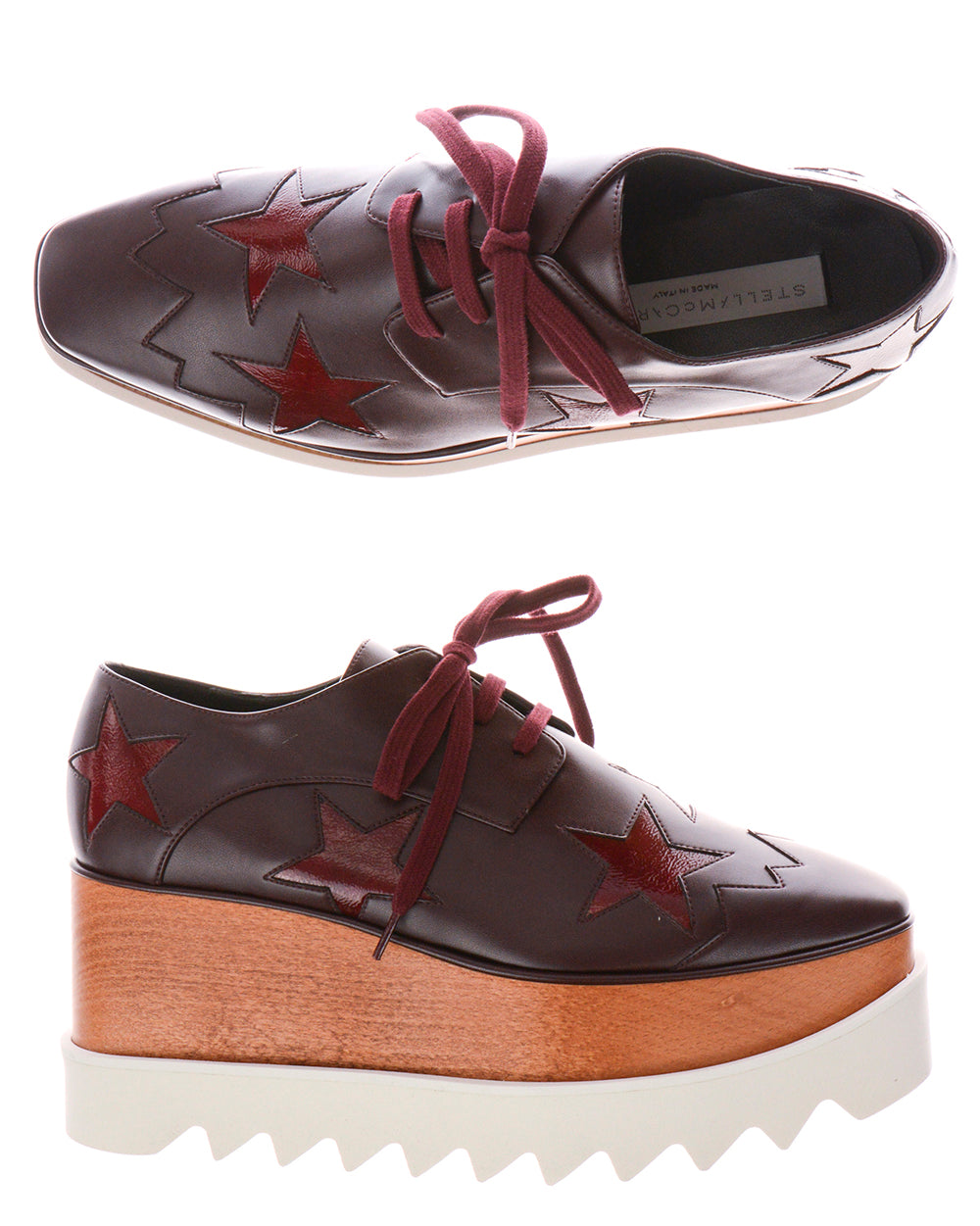 Stringate Stella McCartney Bordeaux 37,5: Eleganza Eco-friendly - mem39