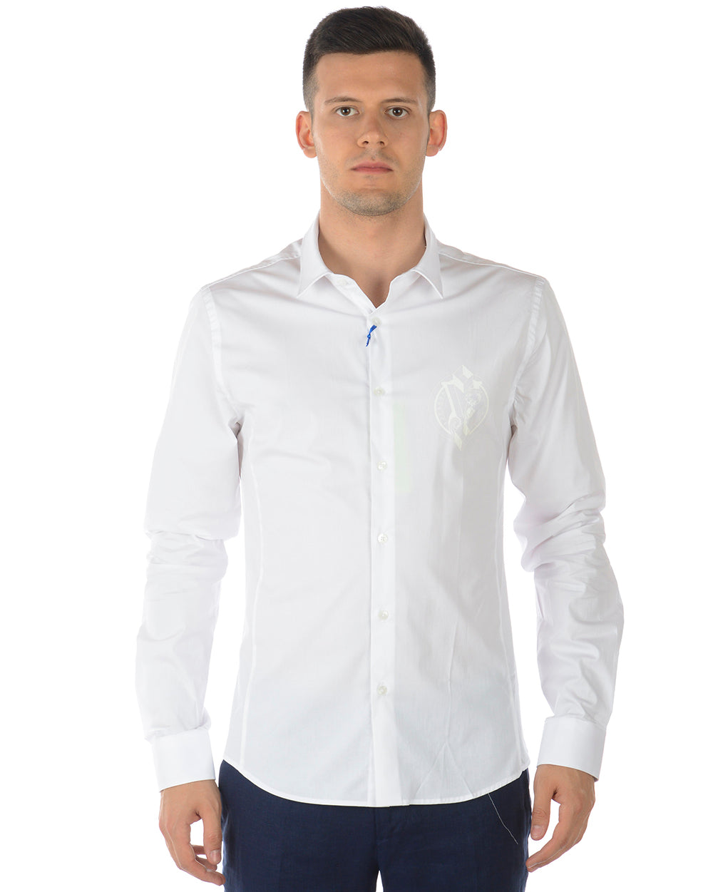 Camicia Versace Jeans Slim Fit Blu - mem39