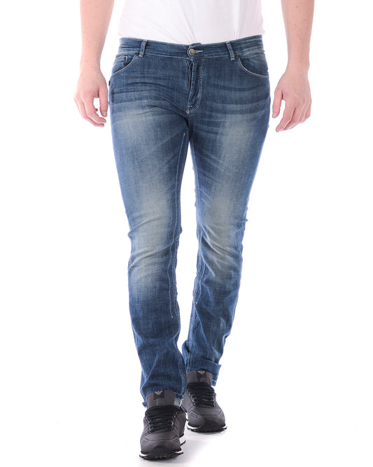 Jeans Blu Denim Daniele Alessandrini - Taglia M - mem39