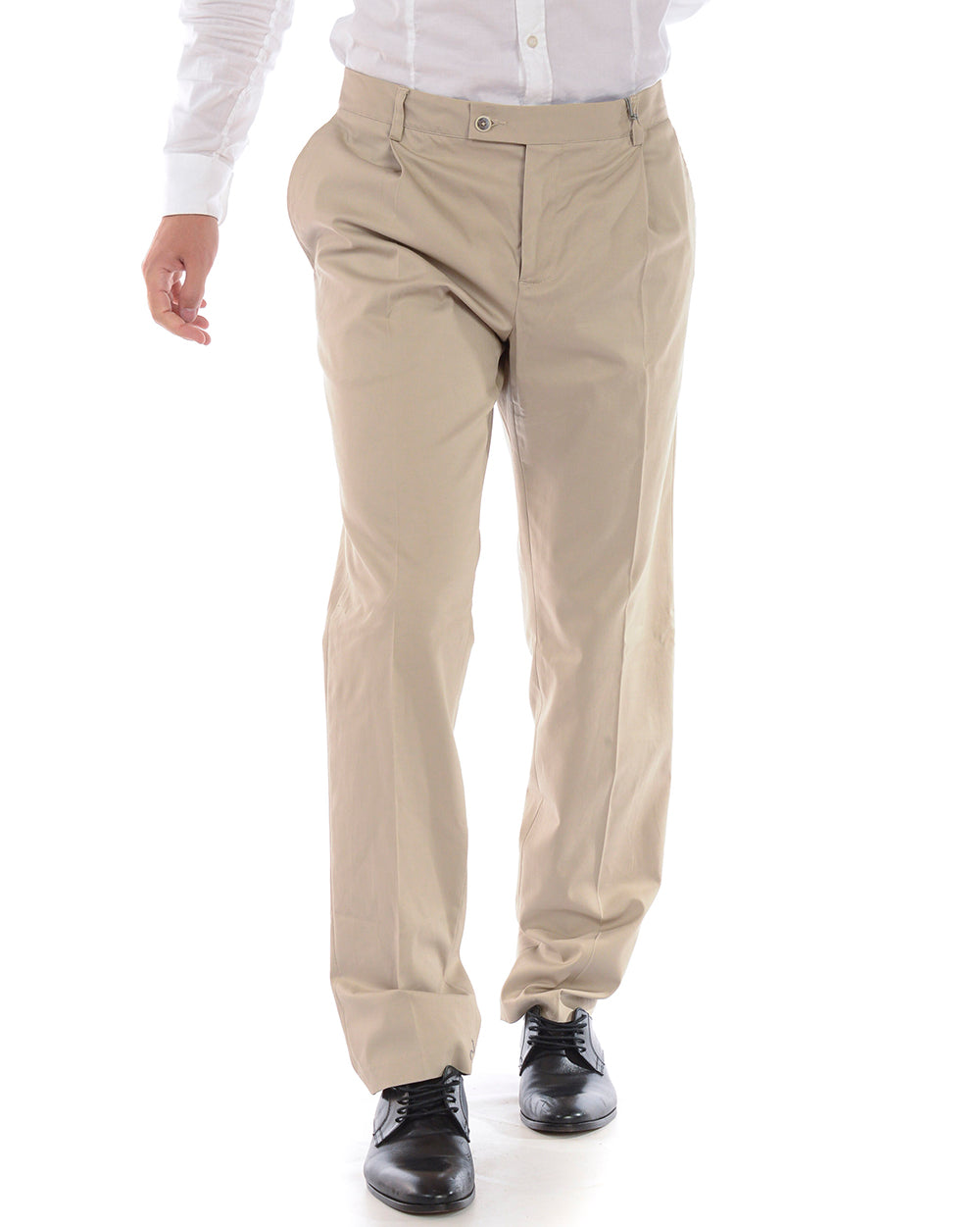 Pantaloni Daniele Alessandrini Beige  Taglia 44 - mem39