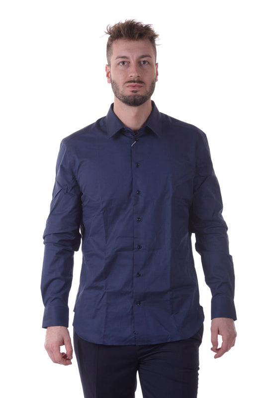 Camicia Armani Collezioni Blu Slim Fit - mem39