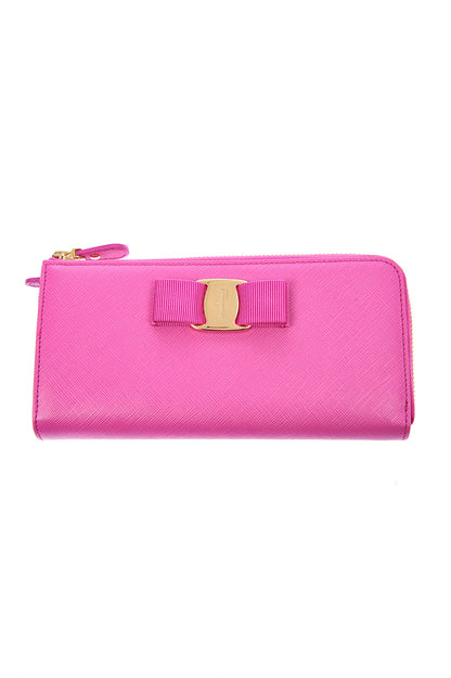 Portafoglio Salvatore Ferragamo Rosa Pelle - mem39