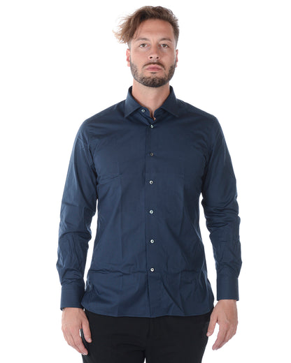 Camicia Zegna Azzurro Cotone Manica Lunga - mem39