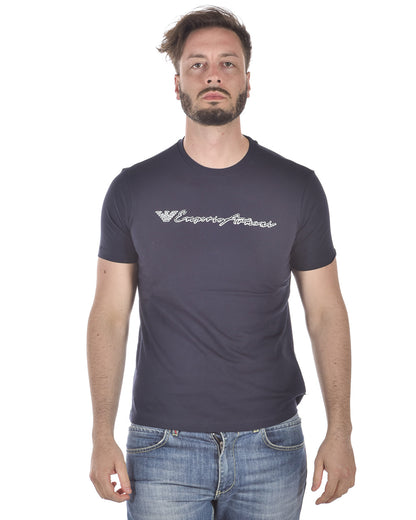 Maglia T-shirt Blu Emporio Armani L - mem39