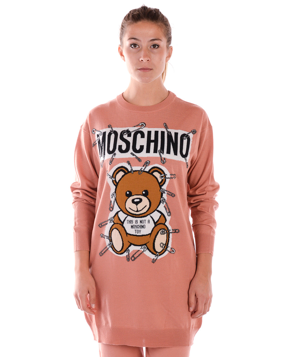 Abito Moschino Lana Vergine Rosa XS - mem39