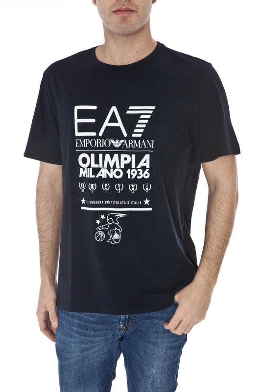 Maglia T-Shirt Emporio Armani Blu Elegante - mem39