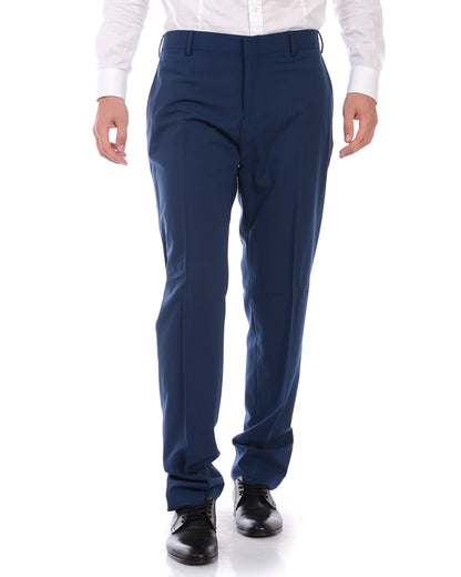 Pantaloni Eleganti Blu Daniele Alessandrini - mem39