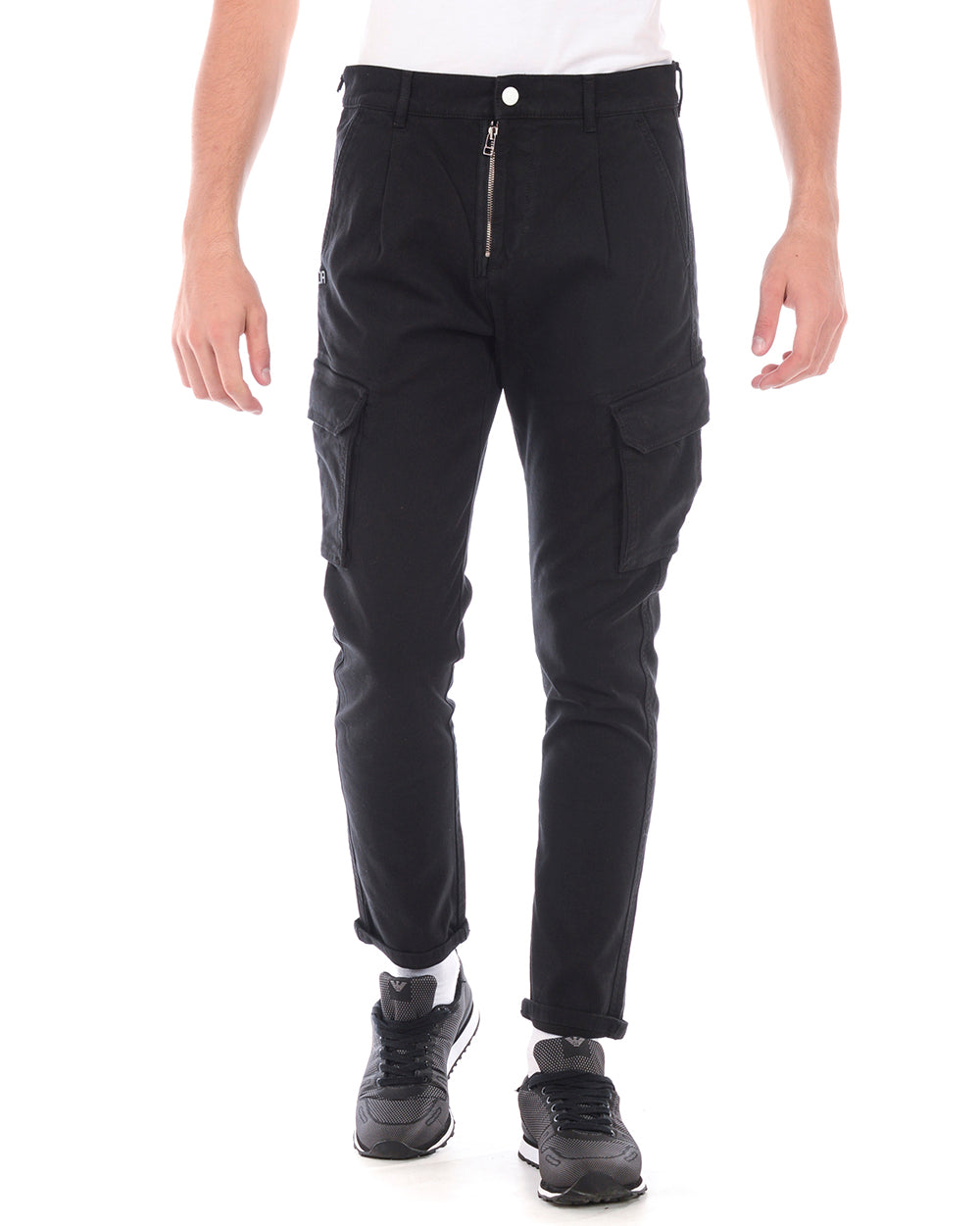 Pantaloni Daniele Alessandrini Eleganza in Nero - mem39