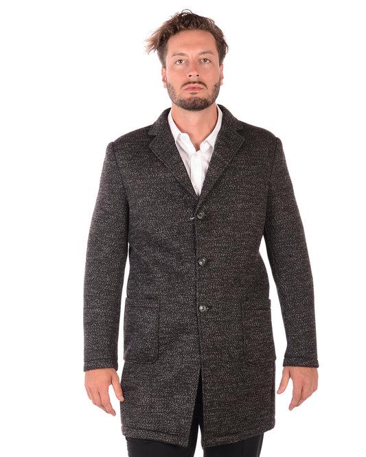 Cappotto Daniele Alessandrini Grigio Scuro - mem39