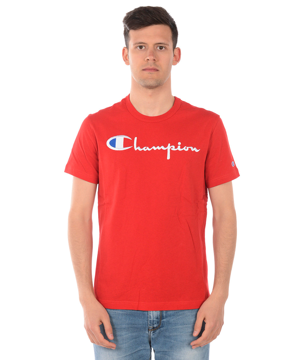 T-shirt Champion Logo Ricamato - mem39