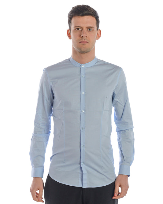 Camicia Celeste Slim Fit Daniele Alessandrini - mem39