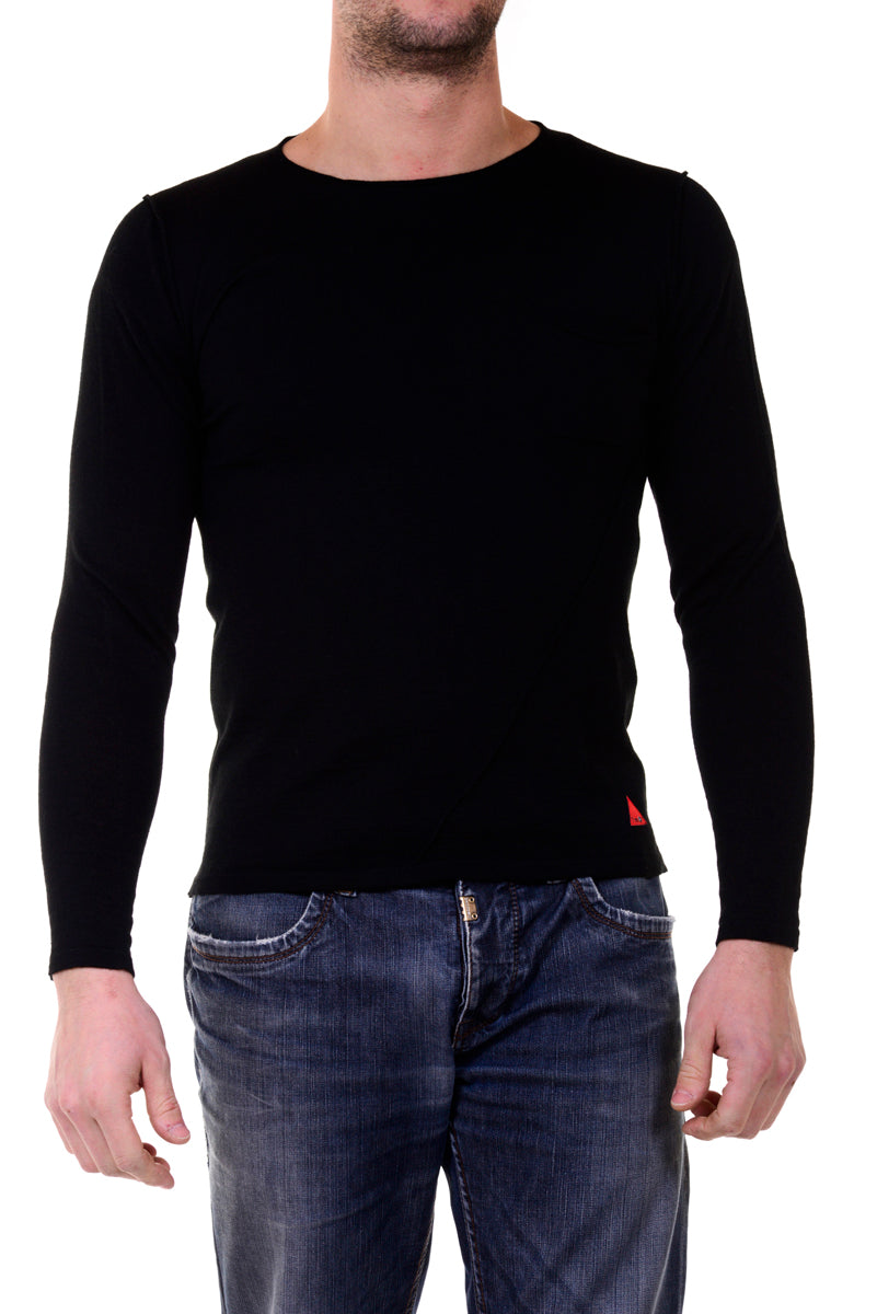 Maglione Nero a Collo Rotondo I'M C Couture - mem39