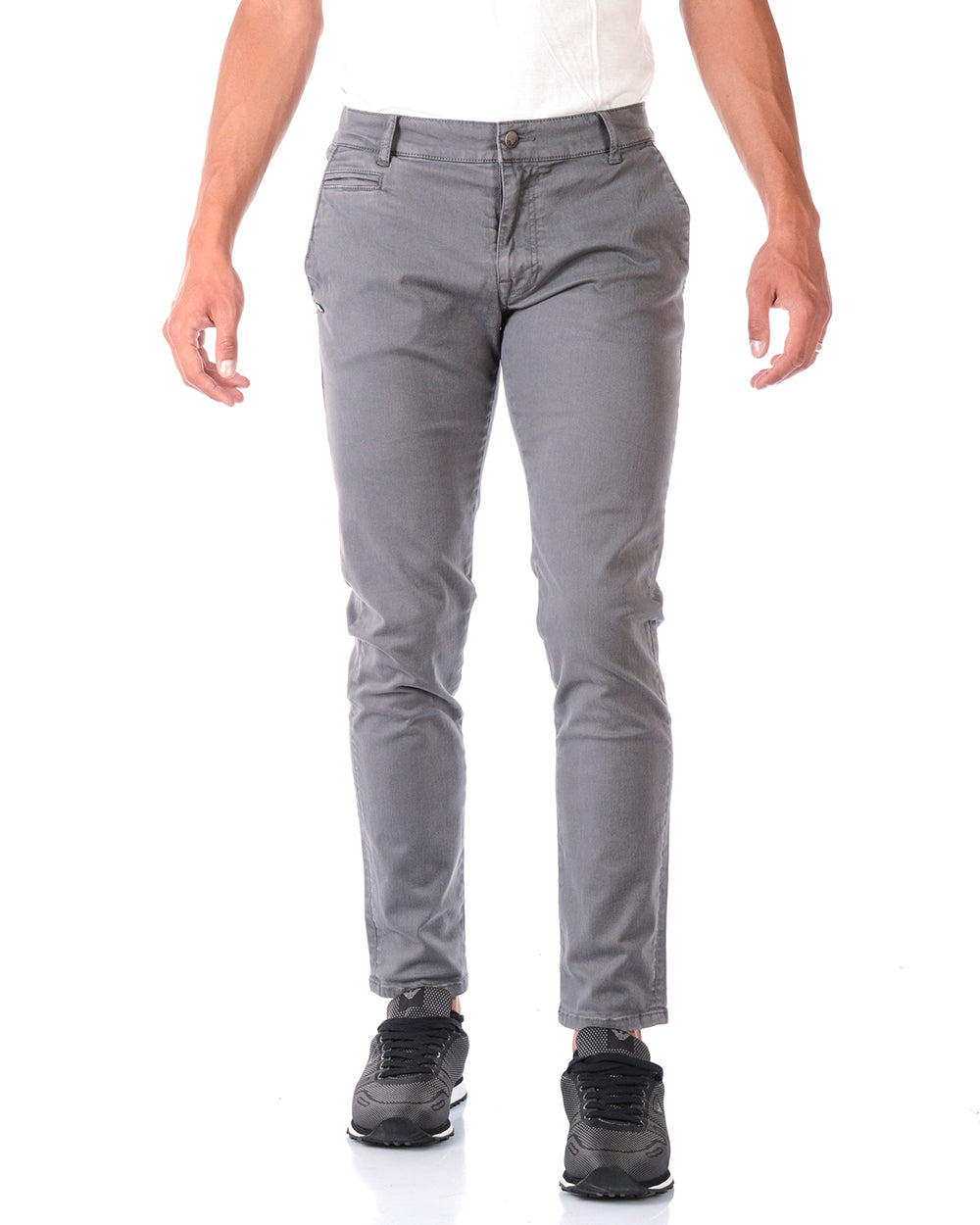 Jeans Daniele Alessandrini Grigio Taglia 40 - mem39