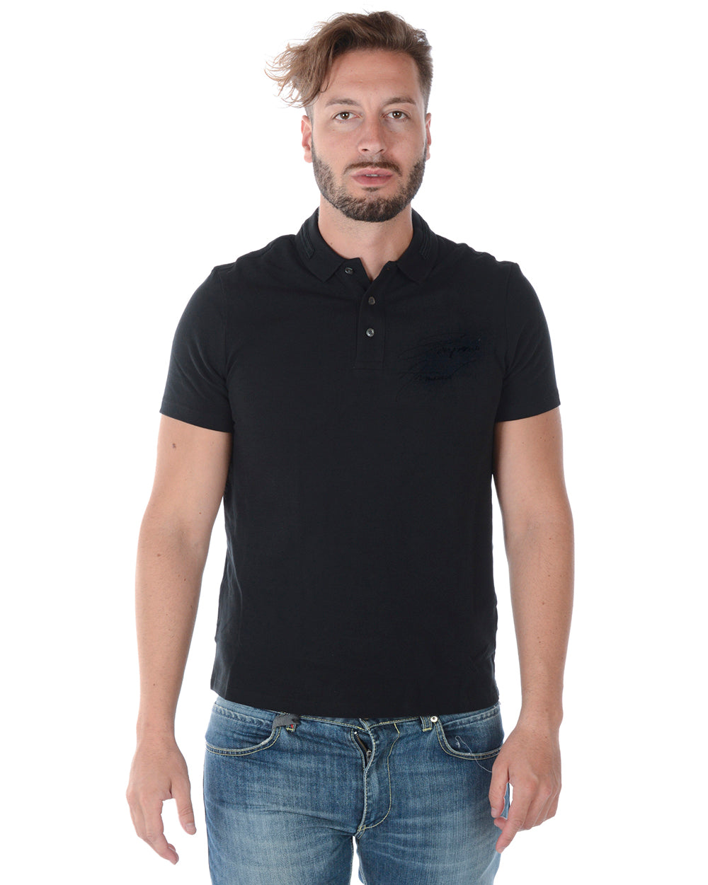 Polo Emporio Armani Nero Uomo - mem39