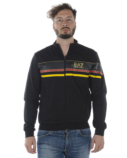 Felpa EA7 XL Grigia con Zip - mem39