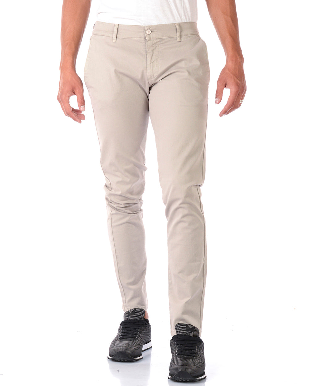 Pantaloni Daniele Alessandrini Beige Chiaro M - mem39