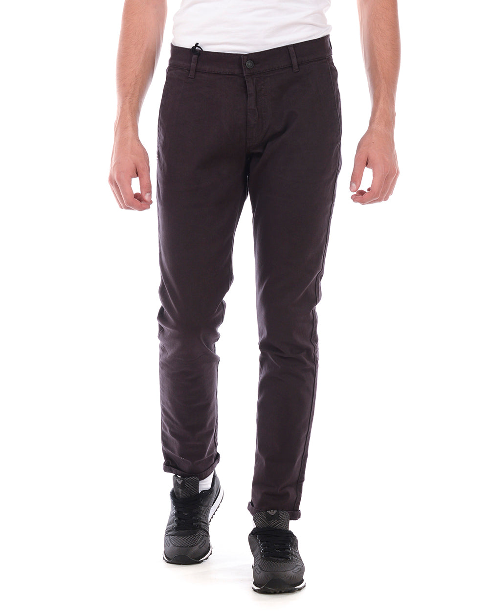 Pantaloni Blu Cotone ed Elastan by Daniele Alessandrini - mem39