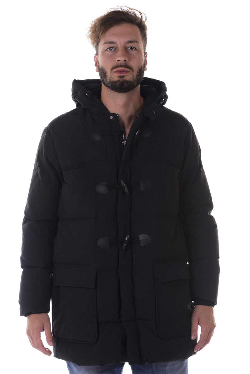 Piumino Armani Jeans AJ Uomo - Nero con Riempimento in Piuma d'Anatra Bianca - mem39