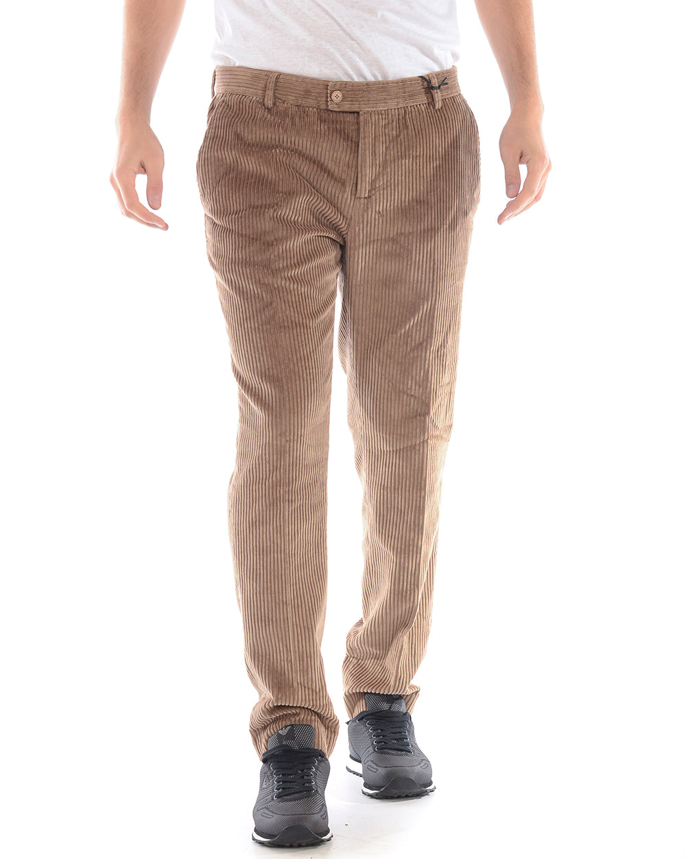 Pantaloni Daniele Alessandrini Cotone Marrone - mem39