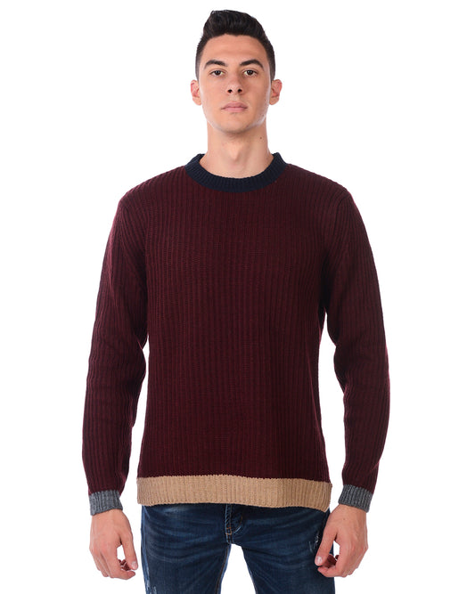 Maglione Bordeaux Daniele Alessandrini - mem39