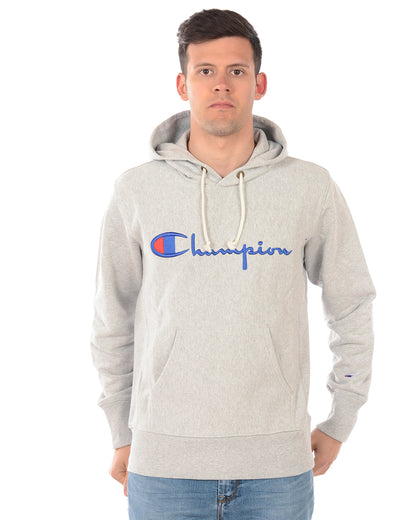 Felpa Champion Grigia con Cappuccio - mem39