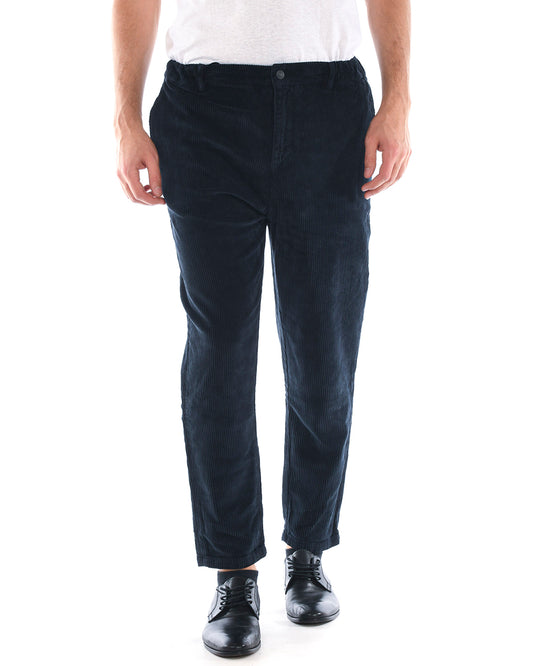 Pantaloni Blu Cotone ed Elastan Daniele Alessandrini 🩳 - mem39