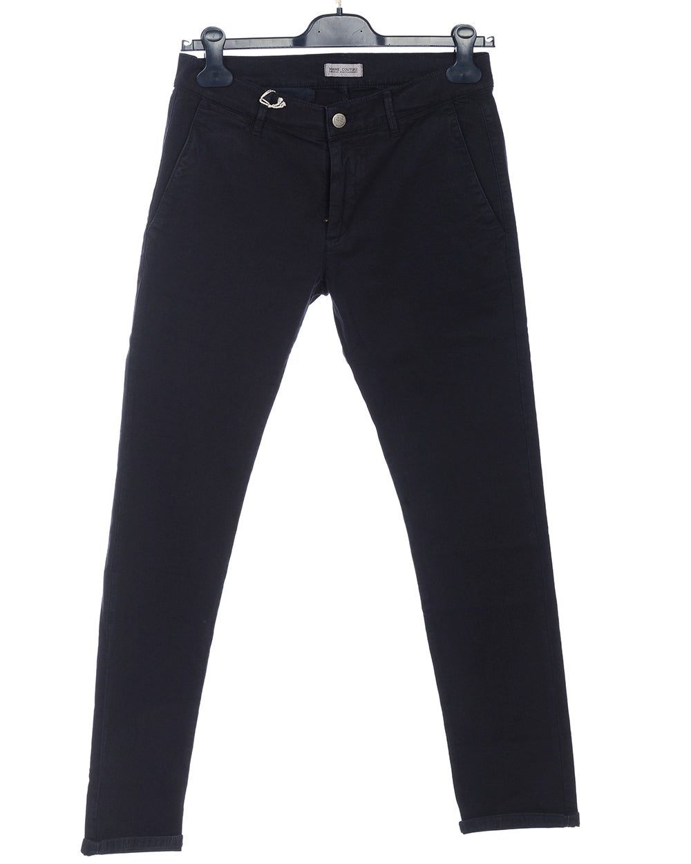 Pantaloni Daniele Alessandrini Blu Cotone Elastan - mem39