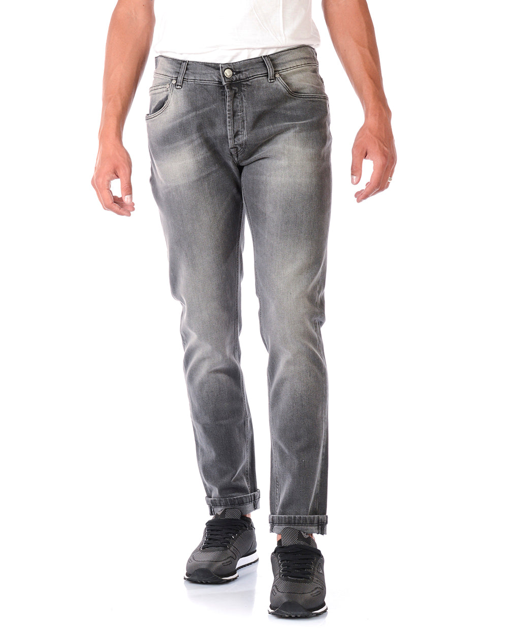 Jeans Daniele Alessandrini Grigio M - mem39