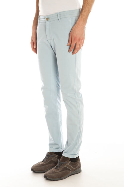 Pantaloni Daniele Alessandrini in Cotone ed Elastan - mem39