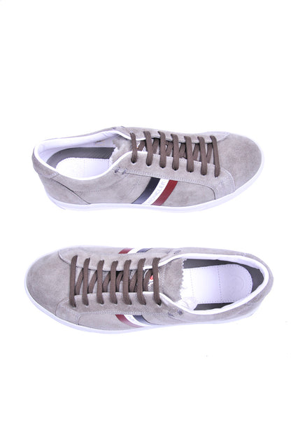 Sneakers in Pelle Grigia Moncler, Taglia 44 - mem39