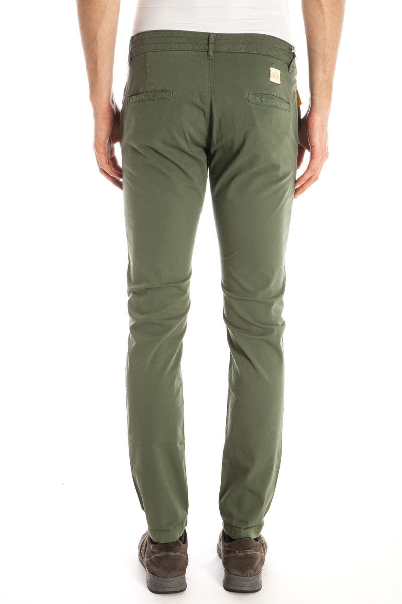 Pantaloni Slim Fit Daniele Alessandrini Verde - mem39