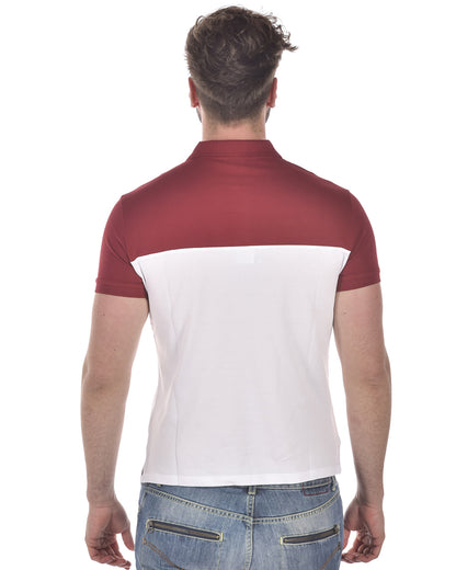 Polo Emporio Armani Rosso e Bianco con Logo Distinguibile - mem39