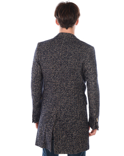 Cappotto in Lana Blu Daniele Alessandrini - mem39