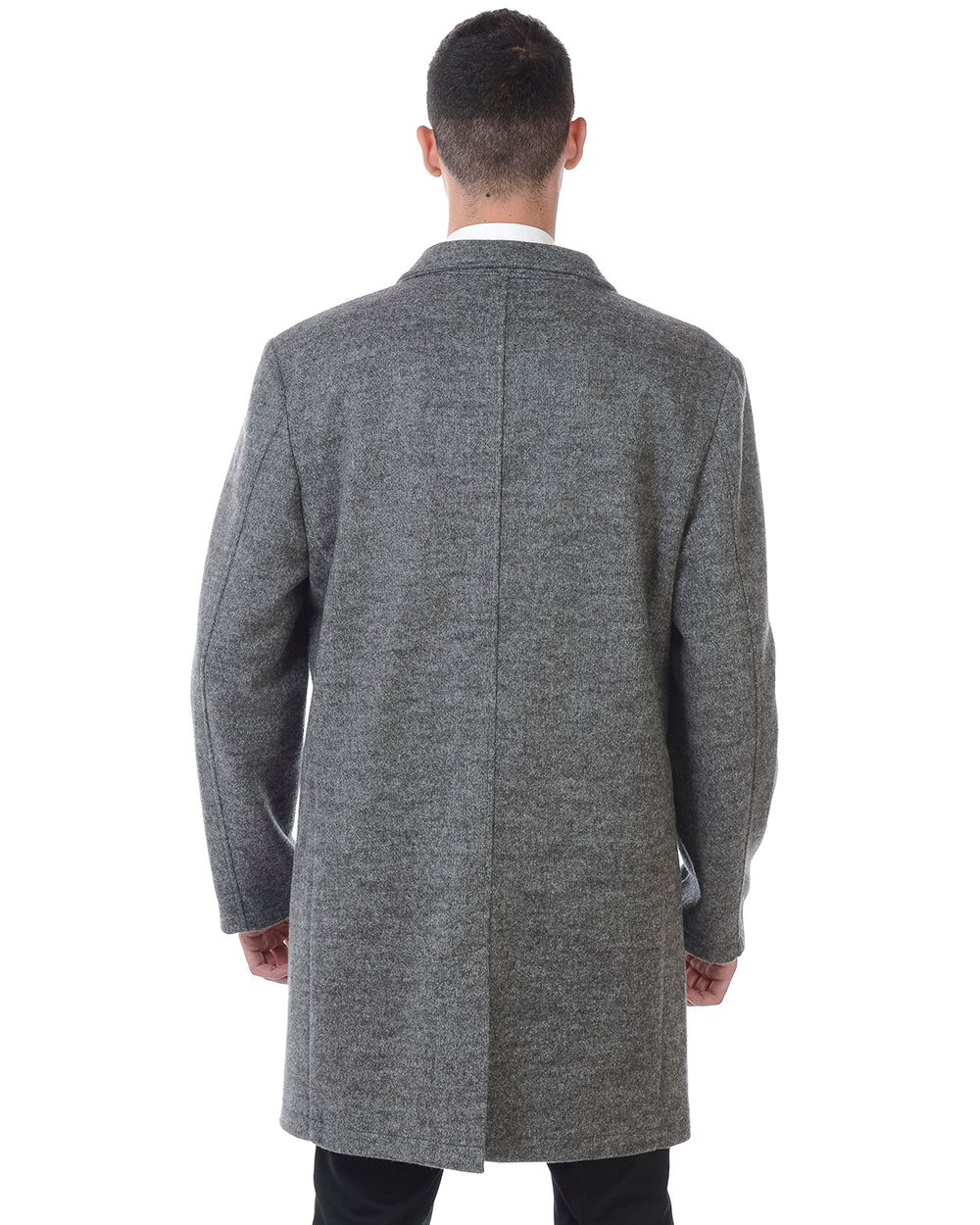 Elegante Cappotto Grigio Daniele Alessandrini 54 - mem39