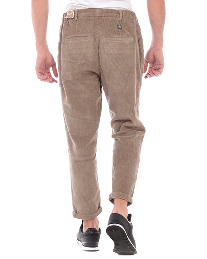 Pantaloni Daniele Alessandrini Beige Cotone Elastan - mem39