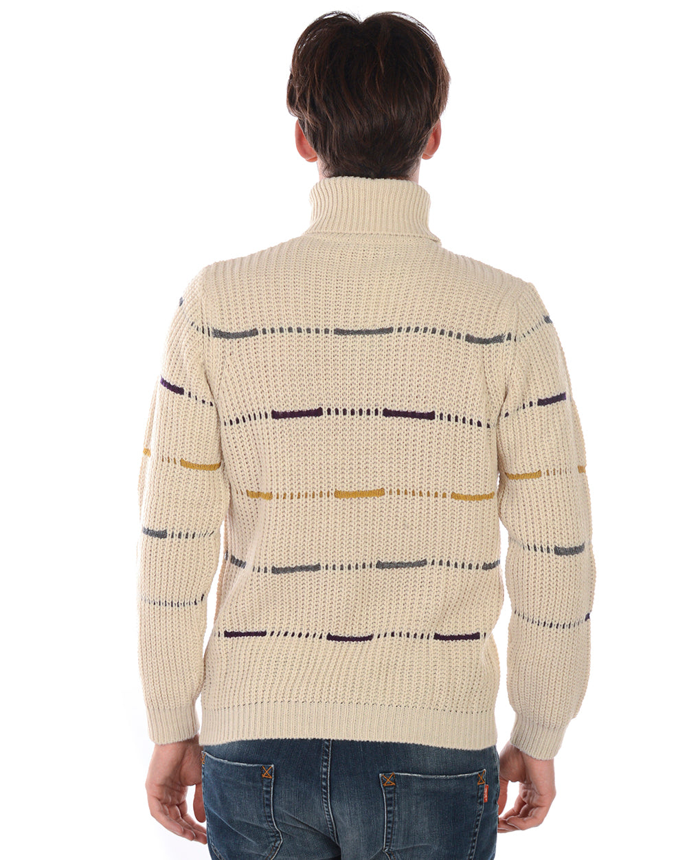 Pullover Maglia Eleganza Beige Daniele Alessandrini - mem39