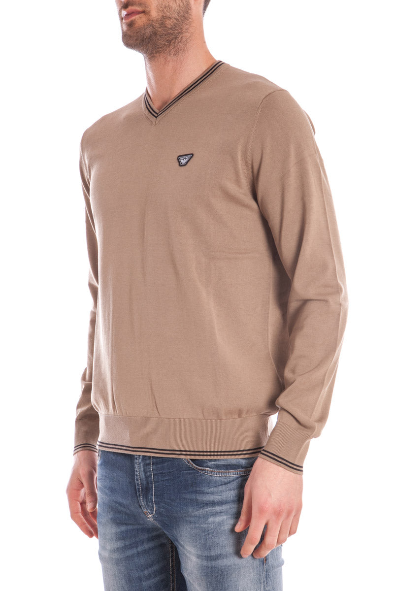 Maglia AJ Beige in Cotone by Armani Jeans - mem39