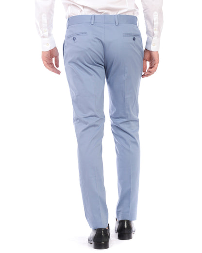 Pantaloni Formale Alessandrini 48 Azzurro - Eleganza senza Tempo - mem39