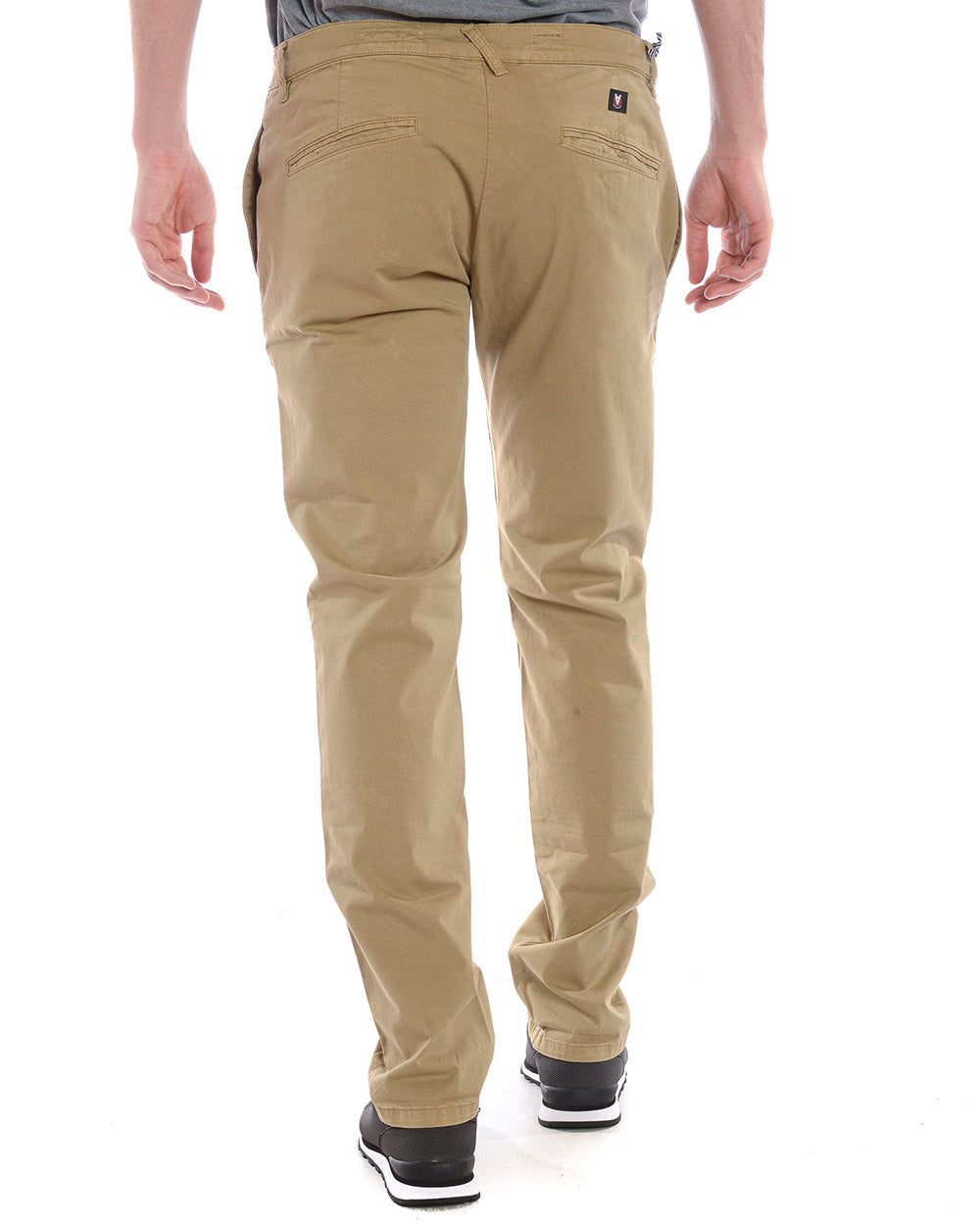 Pantaloni Daniele Alessandrini Beige Cotone ed Elastan - mem39