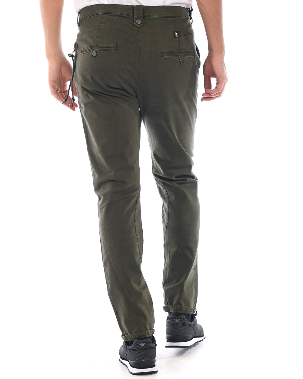 Pantaloni Daniele Alessandrini Verde Eleganza - mem39