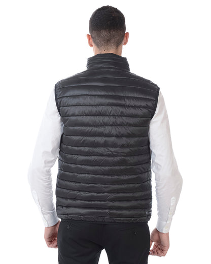 Gilet Nero Daniele Alessandrini con Zip e Cappuccio - mem39